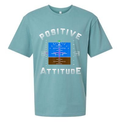 Positive Attitude Aviation Pilot Primary Flight Display Sueded Cloud Jersey T-Shirt