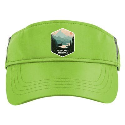 Prescott Arizona Az Vintage Mountains Hiking Souvenir Funny Gift Adult Drive Performance Visor