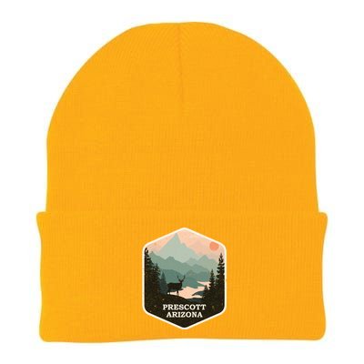 Prescott Arizona Az Vintage Mountains Hiking Souvenir Funny Gift Knit Cap Winter Beanie