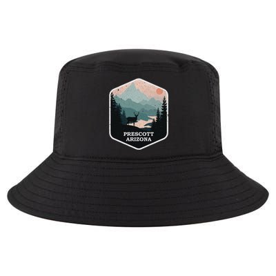 Prescott Arizona Az Vintage Mountains Hiking Souvenir Funny Gift Cool Comfort Performance Bucket Hat