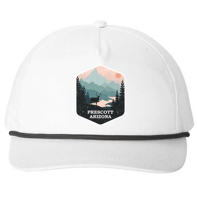 Prescott Arizona Az Vintage Mountains Hiking Souvenir Funny Gift Snapback Five-Panel Rope Hat