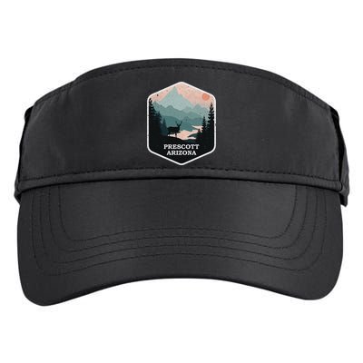 Prescott Arizona Az Vintage Mountains Hiking Souvenir Funny Gift Adult Drive Performance Visor