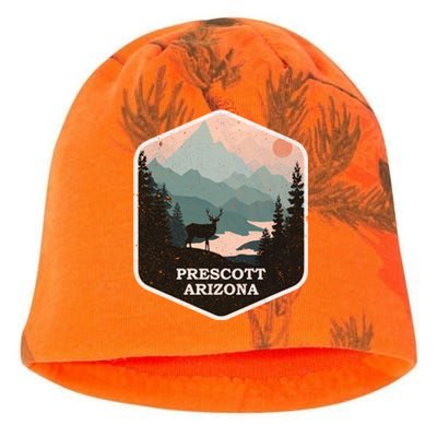 Prescott Arizona Az Vintage Mountains Hiking Souvenir Funny Gift Kati - Camo Knit Beanie