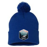 Prescott Arizona Az Vintage Mountains Hiking Souvenir Funny Gift Pom Pom 12in Knit Beanie