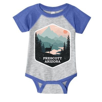 Prescott Arizona Az Vintage Mountains Hiking Souvenir Funny Gift Infant Baby Jersey Bodysuit