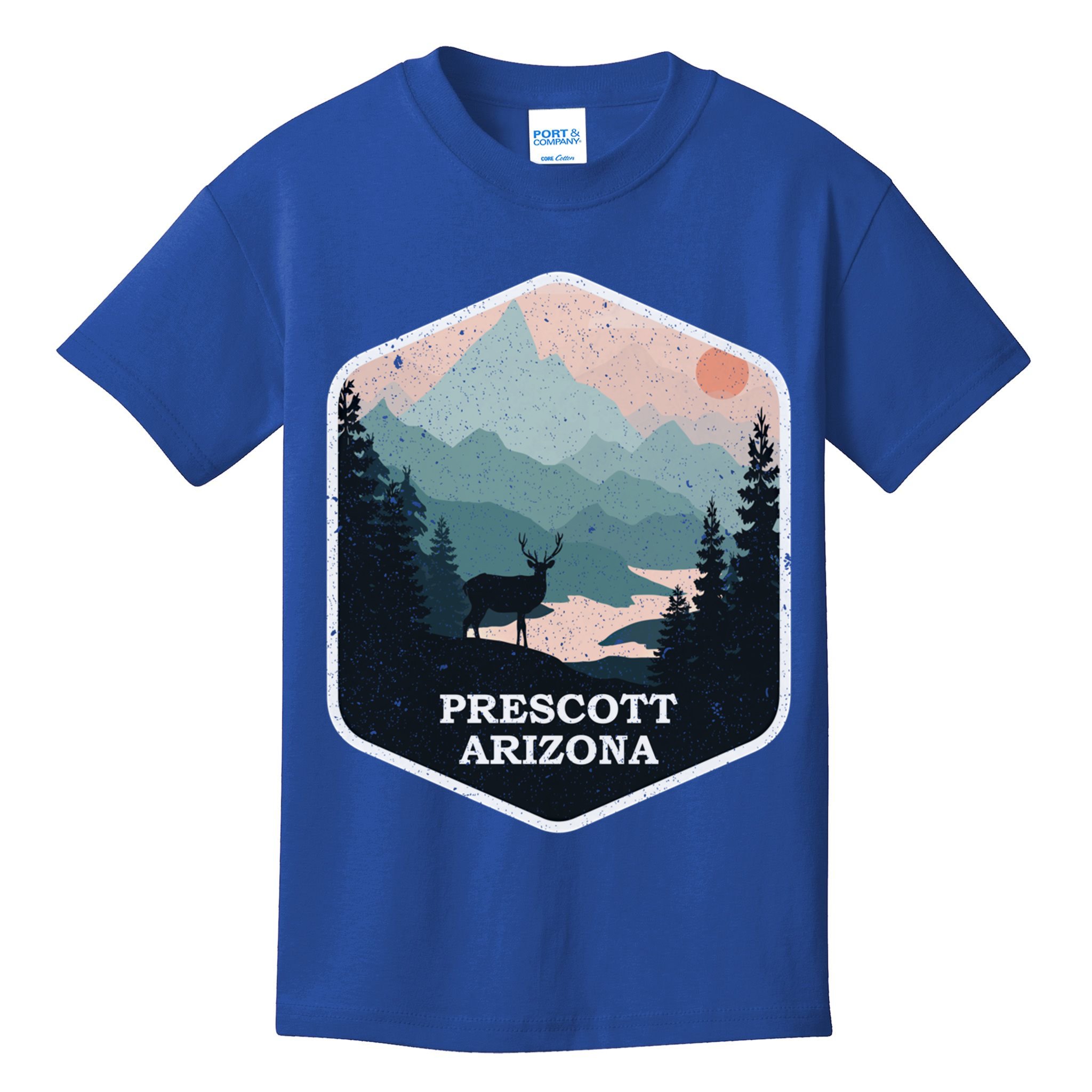 Prescott Arizona Az Vintage Mountains Hiking Souvenir Funny Gift Kids T-Shirt