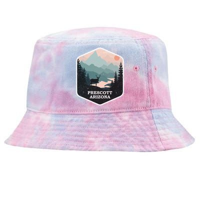 Prescott Arizona Az Vintage Mountains Hiking Souvenir Funny Gift Tie-Dyed Bucket Hat