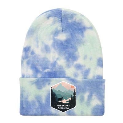 Prescott Arizona Az Vintage Mountains Hiking Souvenir Funny Gift Tie Dye 12in Knit Beanie