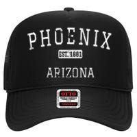 Phoenix Arizona AZ Vintage High Crown Mesh Back Trucker Hat