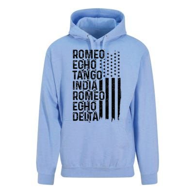 Phonetic Alphabet Airplane Pilot Aviation Patriotic Unisex Surf Hoodie