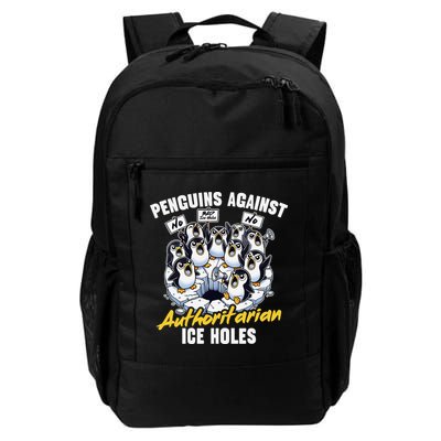 Penguins Against Authoritarian Ice Holes Funny Penguin Backpack