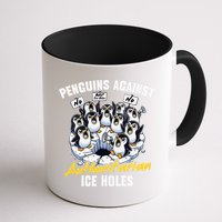 Penguins Against Authoritarian Ice Holes Funny Penguin Mug