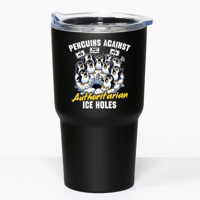 Penguins Against Authoritarian Ice Holes Funny Penguin Tumbler