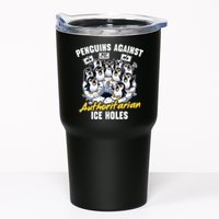 Penguins Against Authoritarian Ice Holes Funny Penguin Tumbler