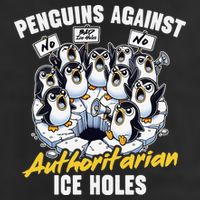Penguins Against Authoritarian Ice Holes Funny Penguin Tumbler