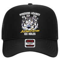 Penguins Against Authoritarian Ice Holes Funny Penguin Hat