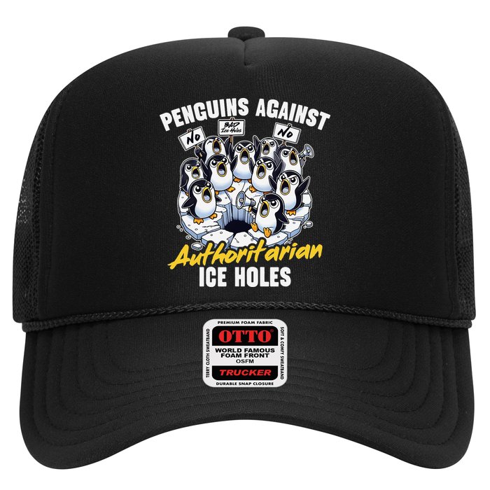 Penguins Against Authoritarian Ice Holes Funny Penguin Hat