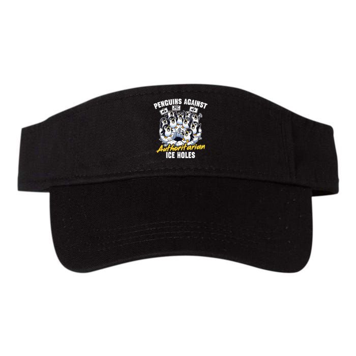 Penguins Against Authoritarian Ice Holes Funny Penguin Visor