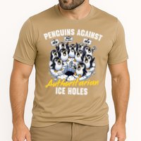 Penguins Against Authoritarian Ice Holes Funny Penguin Cooling Performance Crew T-Shirt