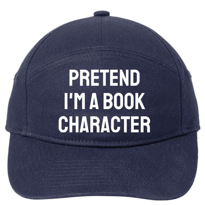 Pretend A Book Character Costume Halloween Quick Lazy Funny 7-Panel Snapback Hat