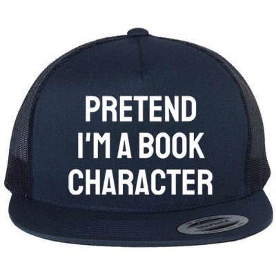 Pretend A Book Character Costume Halloween Quick Lazy Funny Flat Bill Trucker Hat