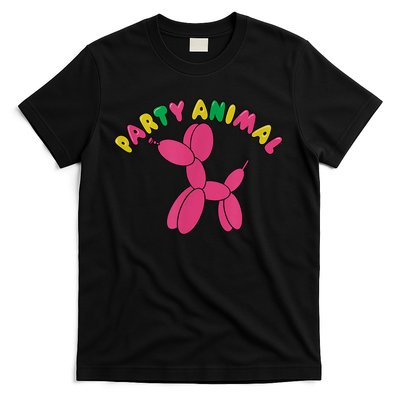 Party Animal Balloon Dog Funny Birthday Partying Design T-Shirt