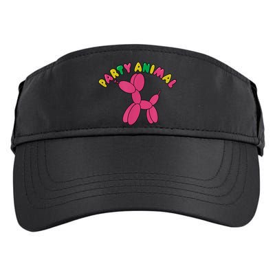 Party Animal Balloon Dog Funny Birthday Partying Design Adult Drive Performance Visor
