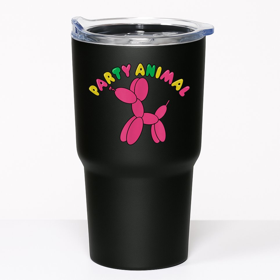 Party Animal Balloon Dog Funny Birthday Partying Design Tumbler