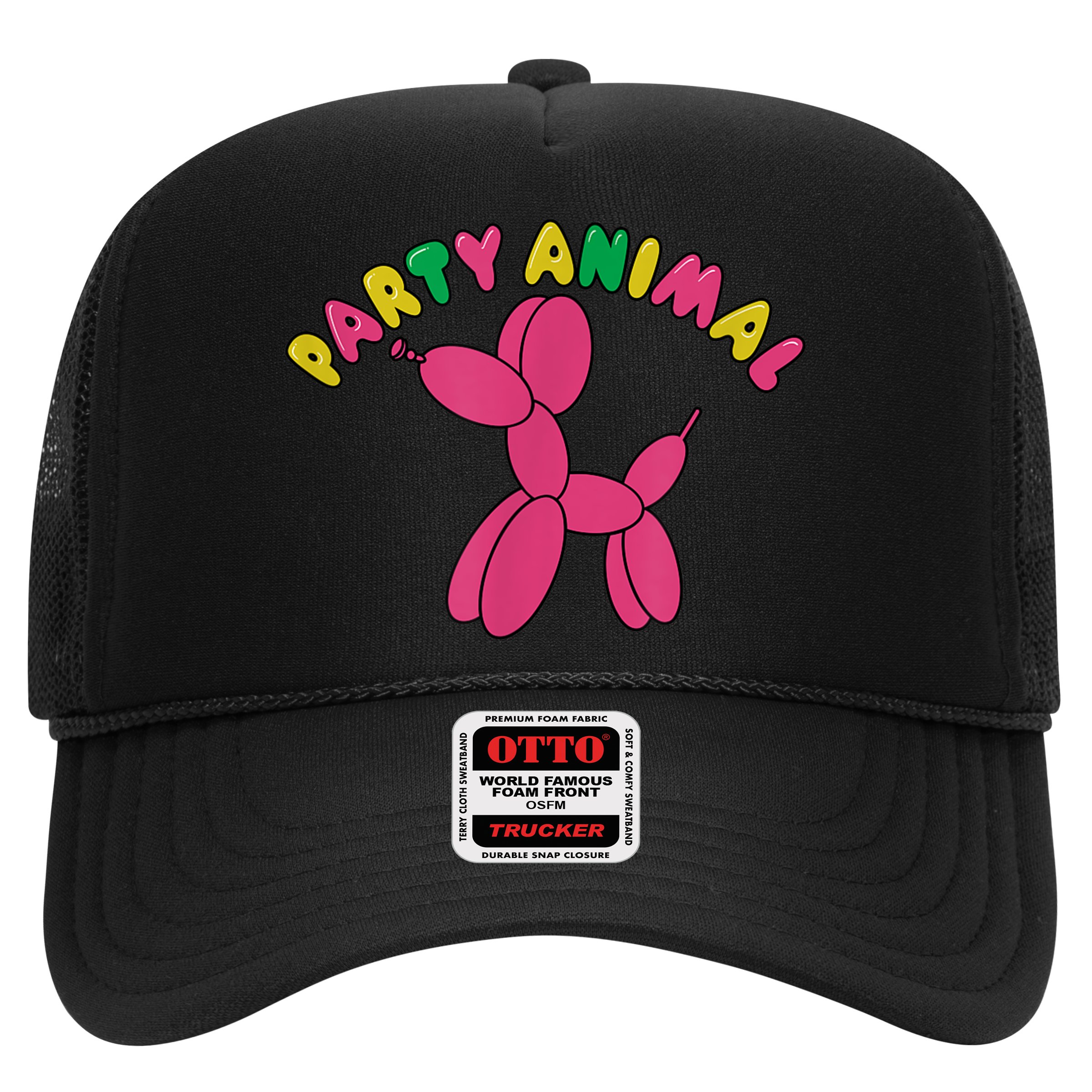 Party Animal Balloon Dog Funny Birthday Partying Design Hat