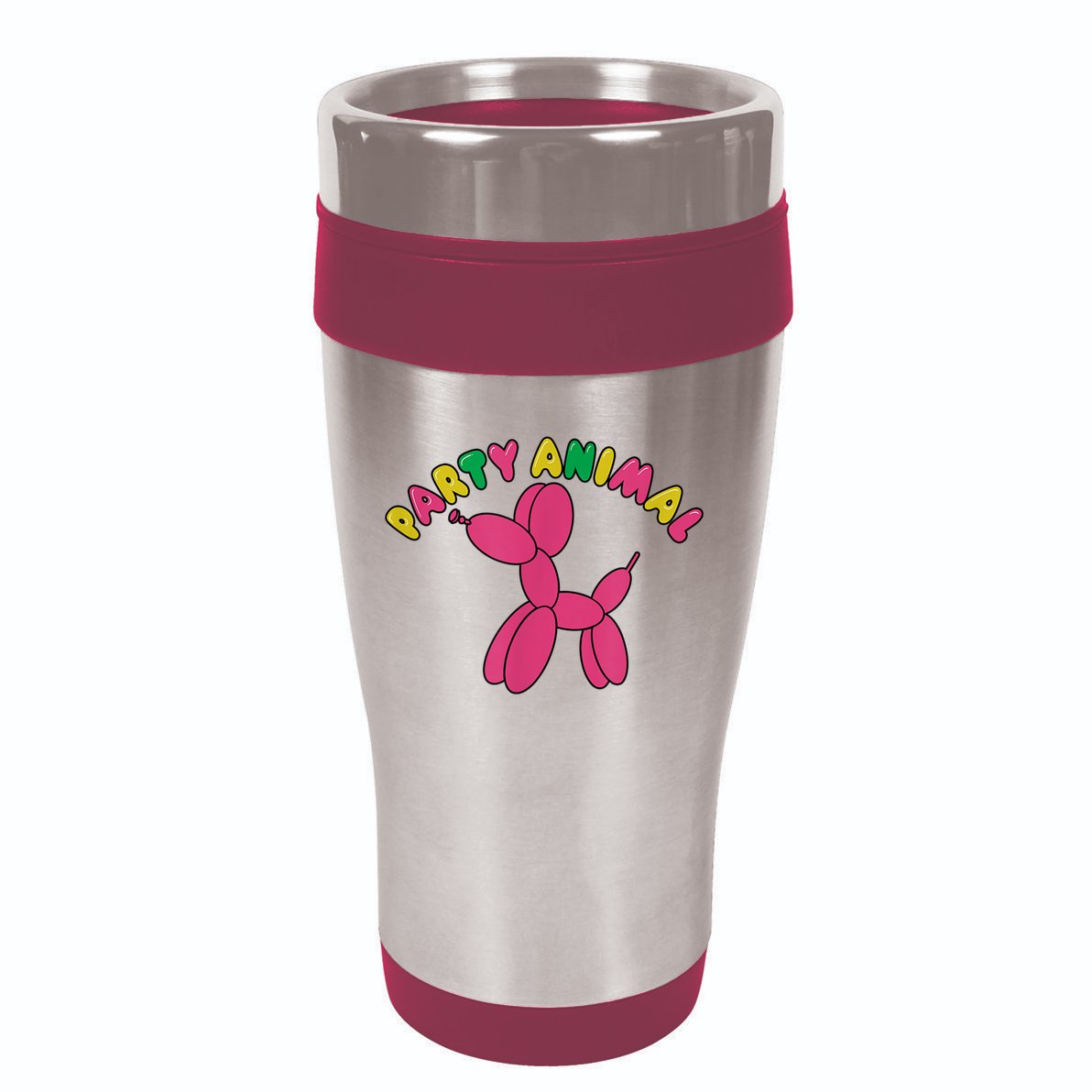 Party Animal Balloon Dog Funny Birthday Partying Design 16oz Travel Tumbler