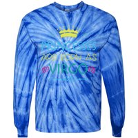 Princess Are Born As Virgo Best Gift For Virgo Funny Gift Tie-Dye Long Sleeve Shirt