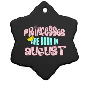 Princesses Are Born August Black Leo Virgo Birthday Gift Ceramic Star Ornament