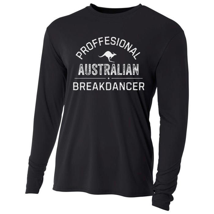 Professional Australian Breakdancer Funny Cooling Performance Long Sleeve Crew