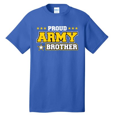 Proud Army Brother Gift Us Military Brother Family Tall T-Shirt