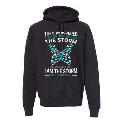 PTSD Awareness Butterfly Posttraumatic Stress Disorder Premium Hoodie