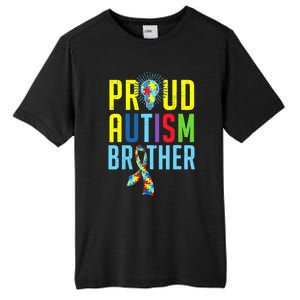 Proud Autism Brother | Sibling Autism Awareness Tall Fusion ChromaSoft Performance T-Shirt