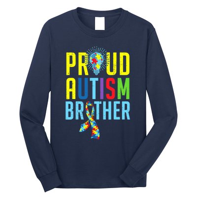 Proud Autism Brother | Sibling Autism Awareness Long Sleeve Shirt