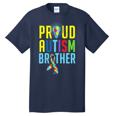 Proud Autism Brother | Sibling Autism Awareness Tall T-Shirt