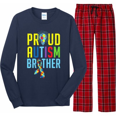 Proud Autism Brother | Sibling Autism Awareness Long Sleeve Pajama Set