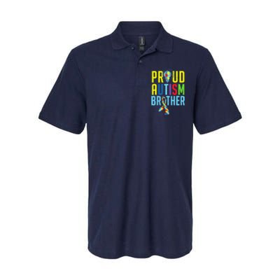 Proud Autism Brother | Sibling Autism Awareness Softstyle Adult Sport Polo