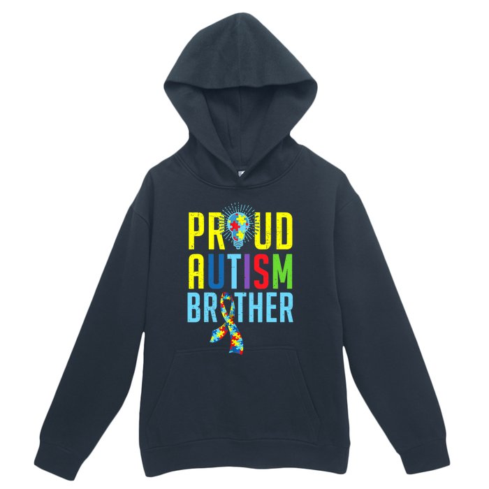 Proud Autism Brother | Sibling Autism Awareness Urban Pullover Hoodie