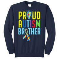 Proud Autism Brother | Sibling Autism Awareness Tall Sweatshirt