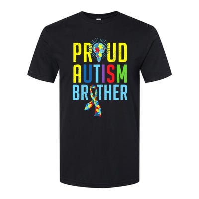 Proud Autism Brother | Sibling Autism Awareness Softstyle CVC T-Shirt