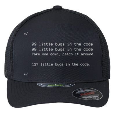 Programmer And Bugs Flexfit Unipanel Trucker Cap