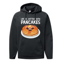 Pancakes Art Brunch Breakfast Pancake Maker Performance Fleece Hoodie