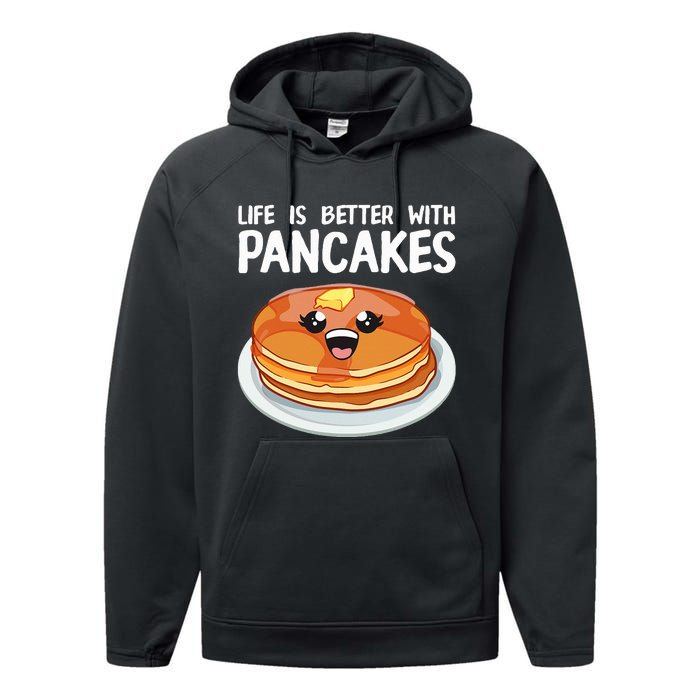 Pancakes Art Brunch Breakfast Pancake Maker Performance Fleece Hoodie