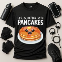 Pancakes Art Brunch Breakfast Pancake Maker Cooling Performance Crew T-Shirt