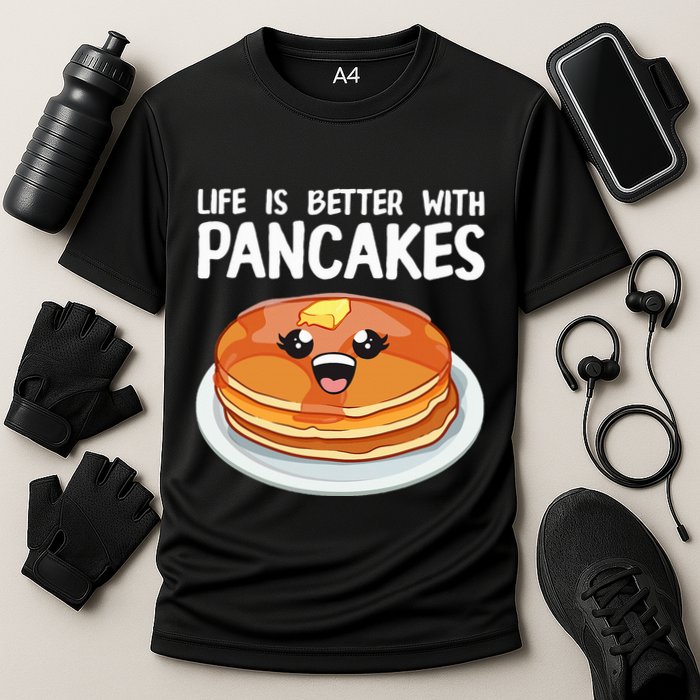 Pancakes Art Brunch Breakfast Pancake Maker Cooling Performance Crew T-Shirt