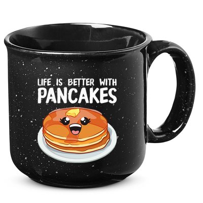 Pancakes Art Brunch Breakfast Pancake Maker 15oz Campfire Ceramic Mug
