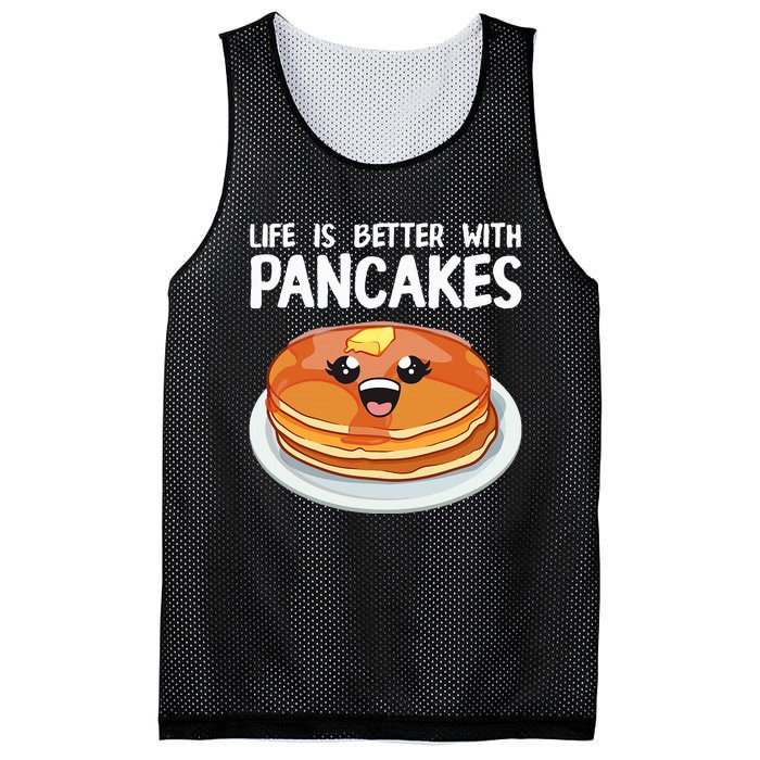 Pancakes Art Brunch Breakfast Pancake Maker Mesh Reversible Basketball Jersey Tank